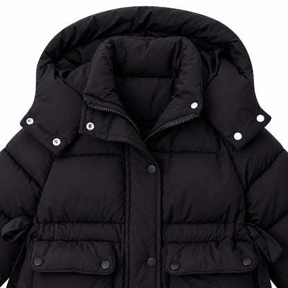 Longline Hooded Kids Jacket