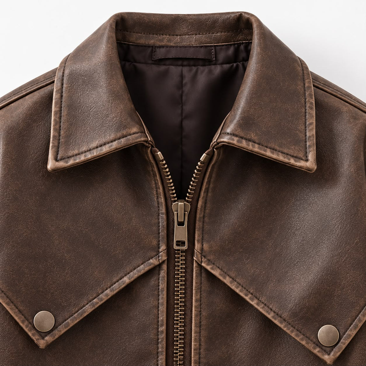 Faux Leather Kids Jacket