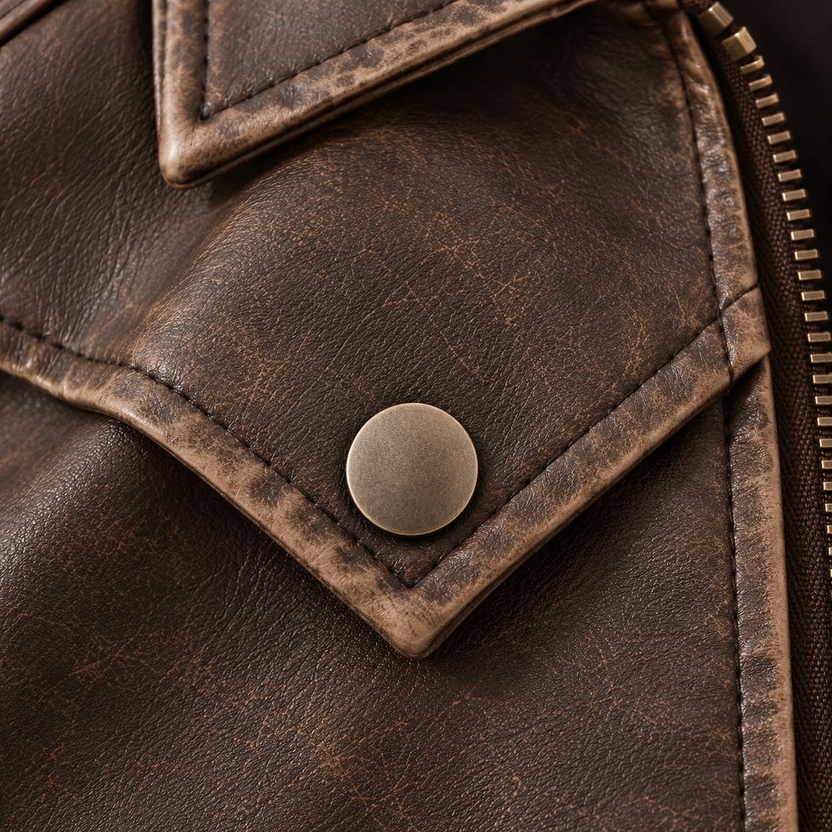 Faux Leather Kids Jacket