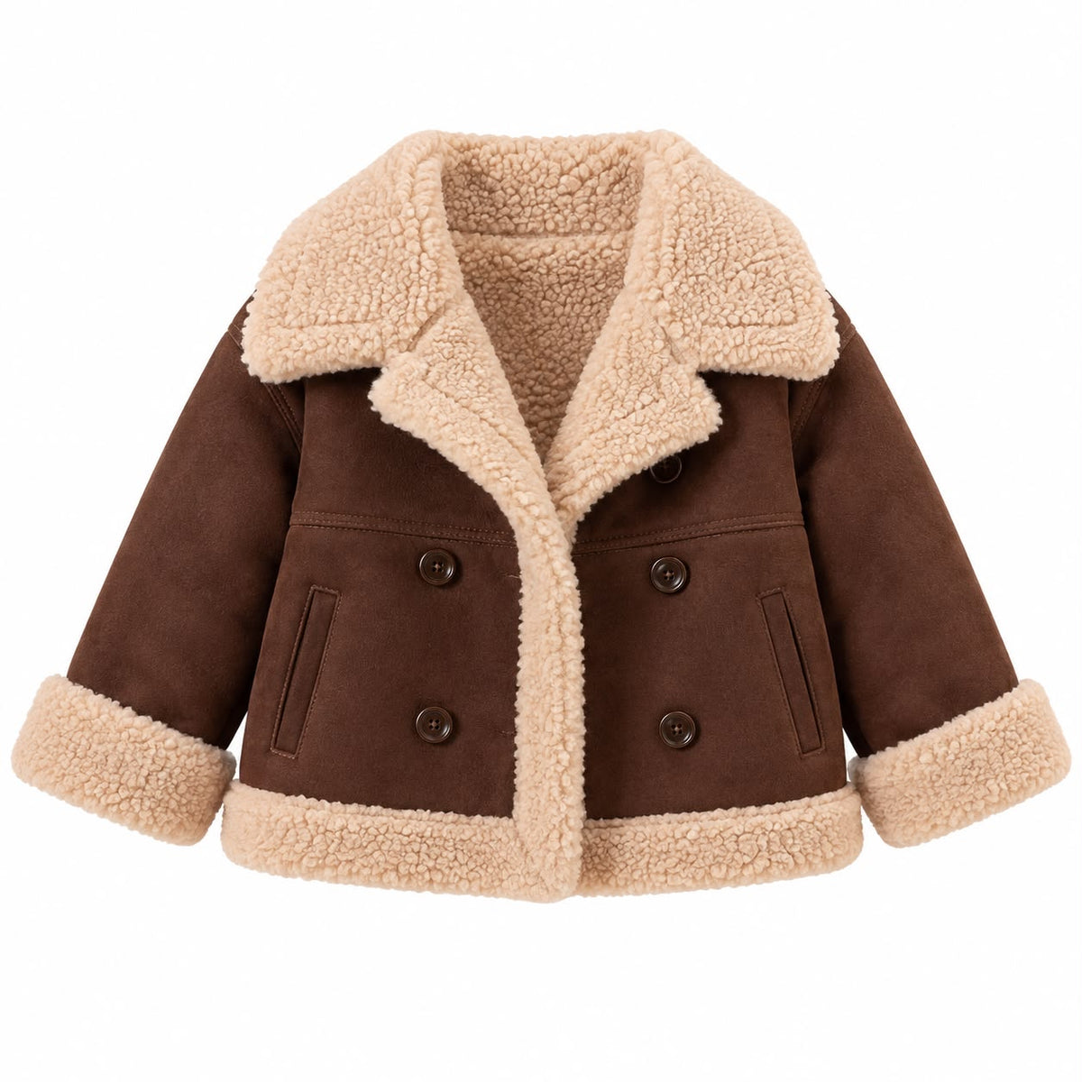Double Breasted Sherpa Jacket