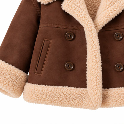 Double Breasted Sherpa Jacket