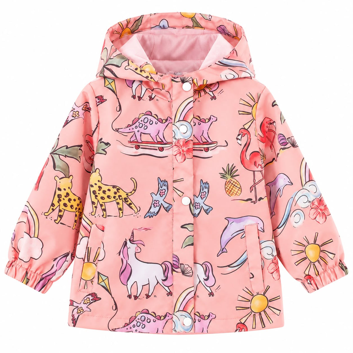 Print Hooded Jacket