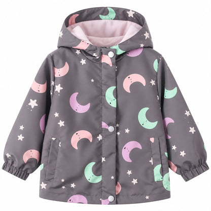 Print Hooded Jacket