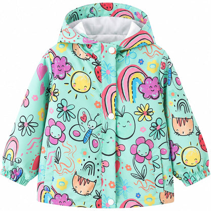 Print Hooded Jacket