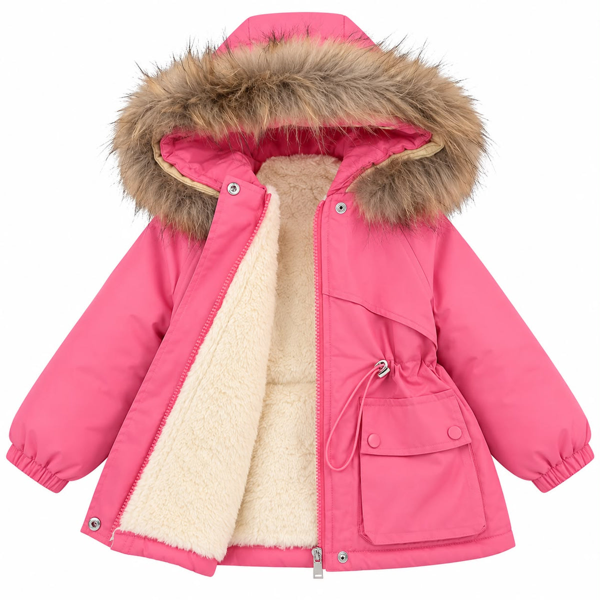 Faux Fur Hooded Jacket
