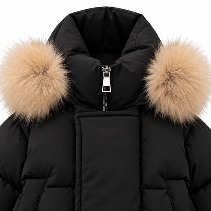Baby Fur Trim Puffer Jacket