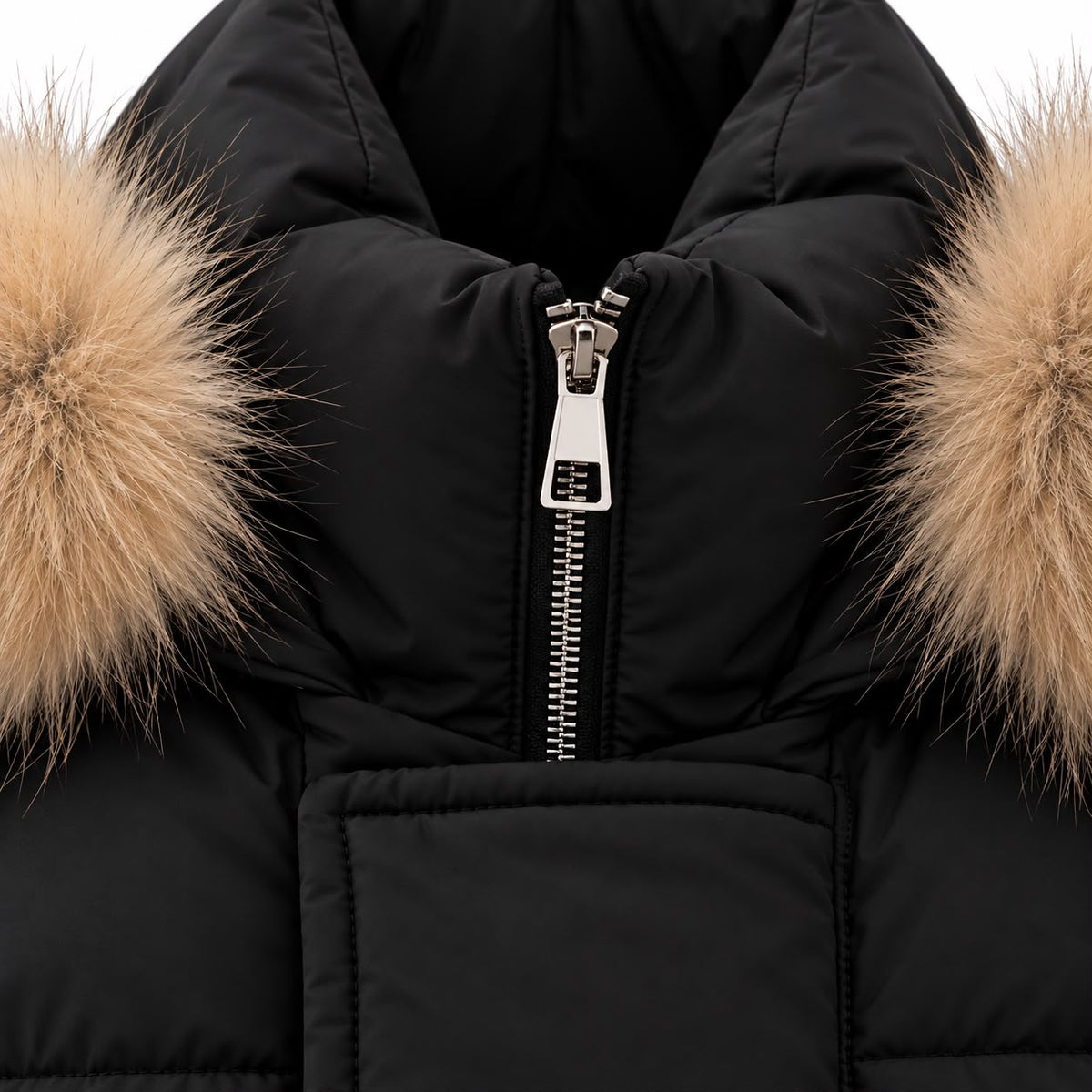 Baby Fur Trim Puffer Jacket