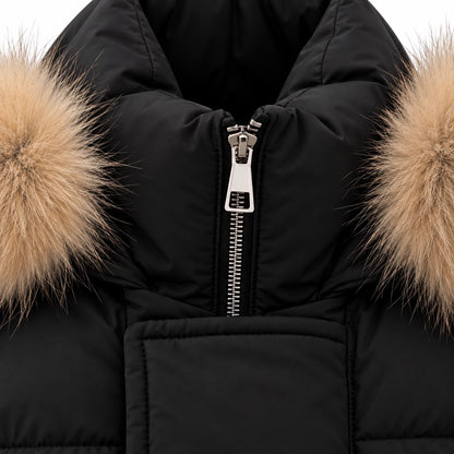 Baby Fur Trim Puffer Jacket