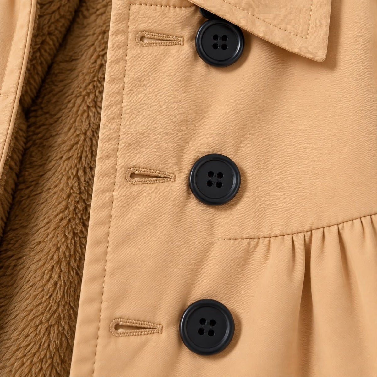 Fleece Lined Trench Coat