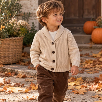 Shawl Collar Knit Cardigan