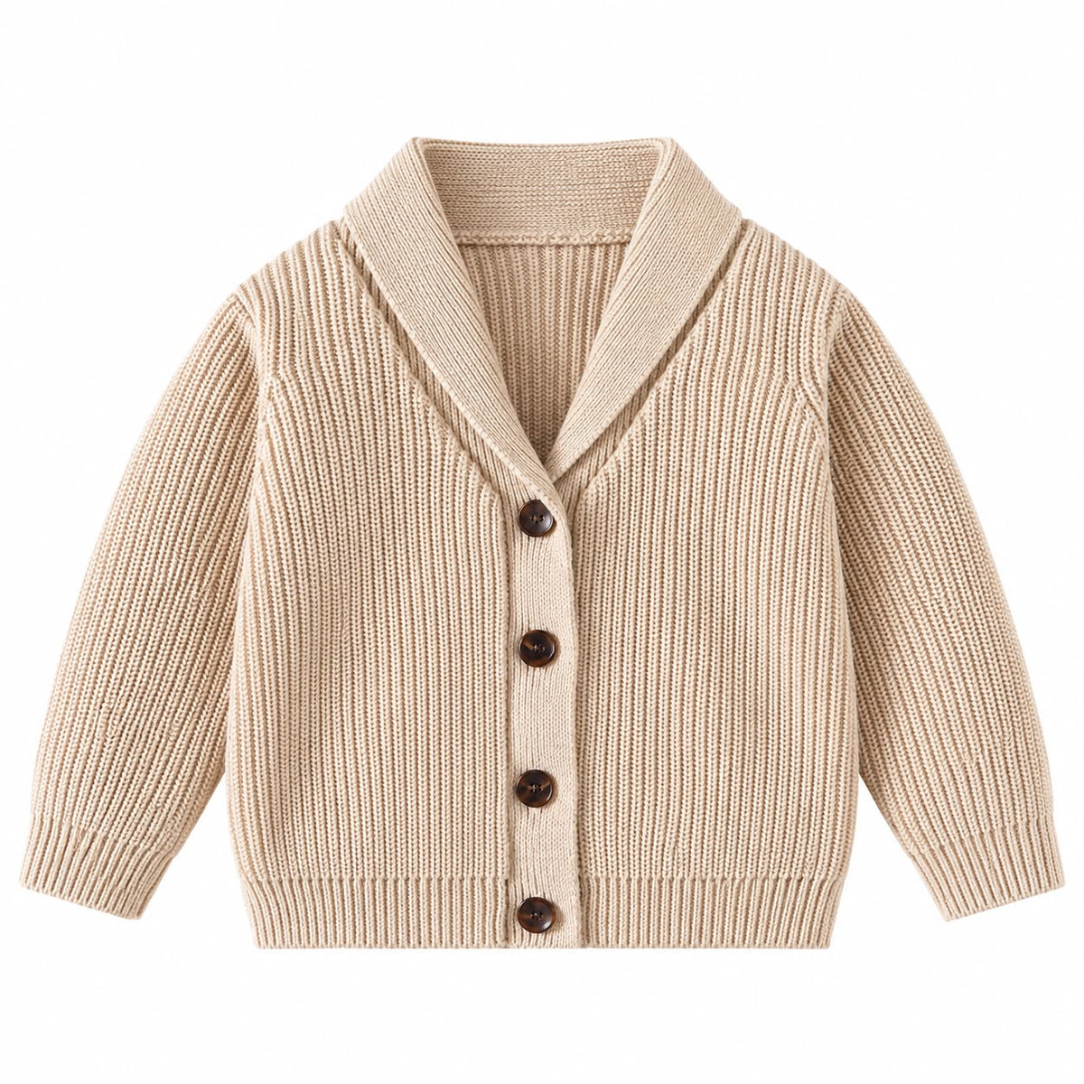 Shawl Collar Knit Cardigan