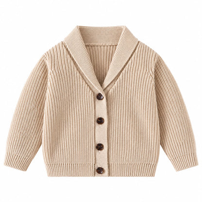 Shawl Collar Knit Cardigan