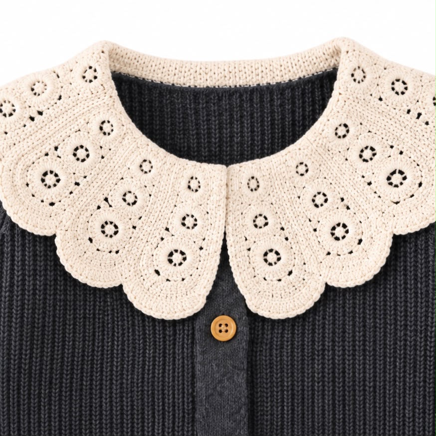 Crochet Collar Cardigan