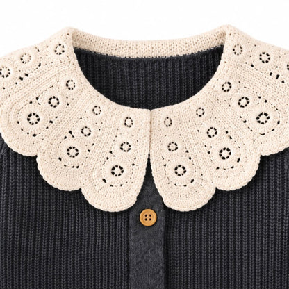 Crochet Collar Cardigan