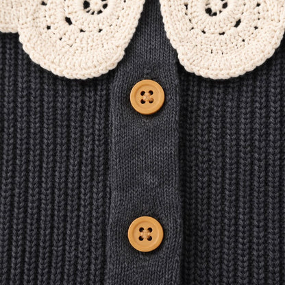 Crochet Collar Cardigan