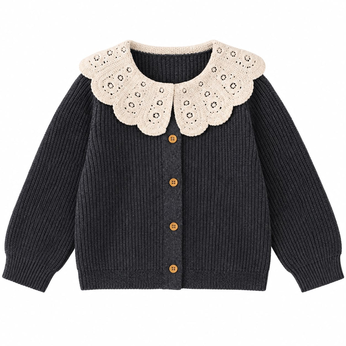 Crochet Collar Cardigan