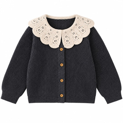 Crochet Collar Cardigan