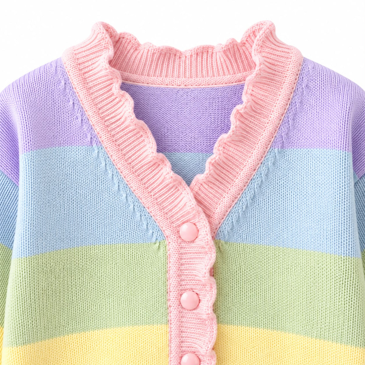 Pastel Stripe Knit Cardigan