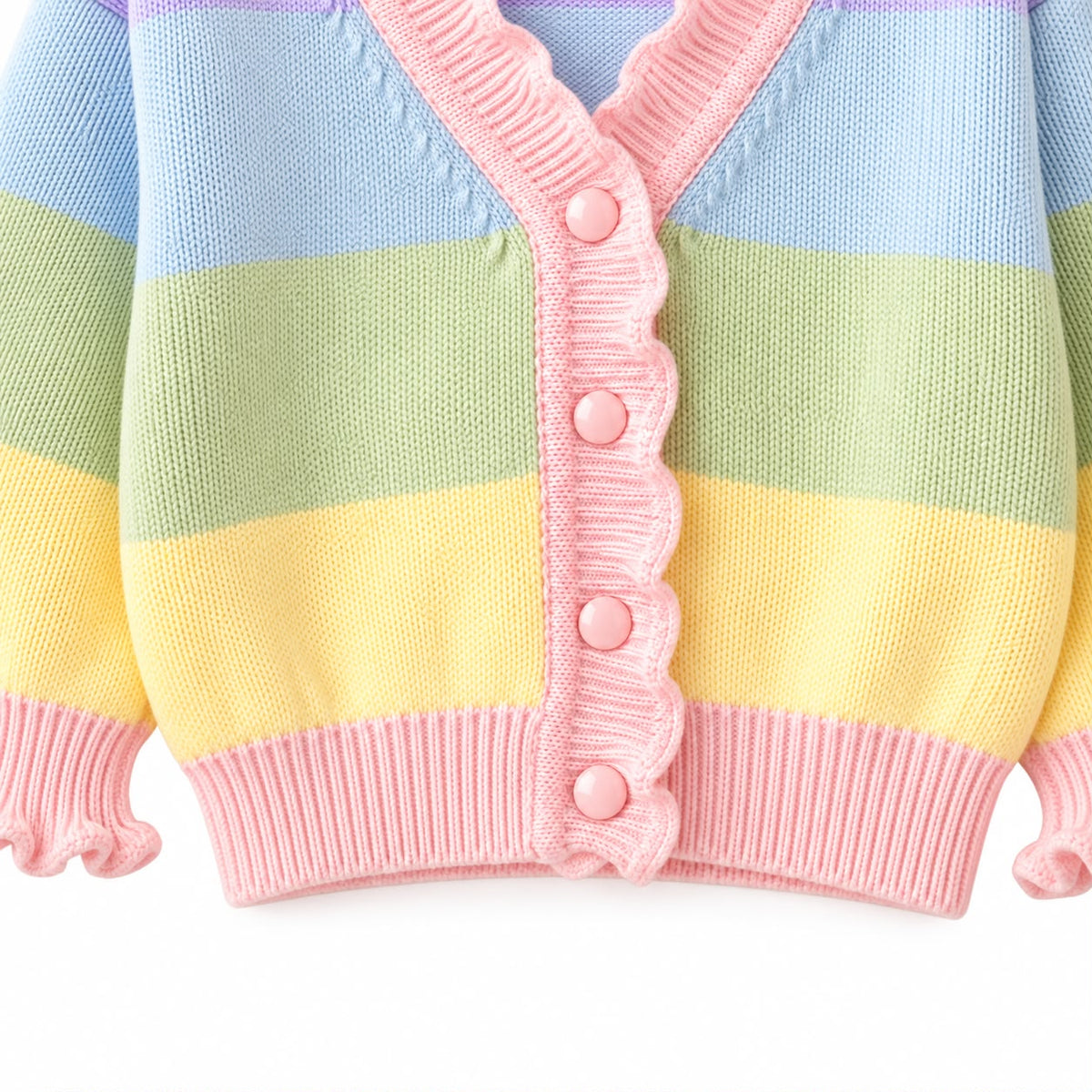 Pastel Stripe Knit Cardigan