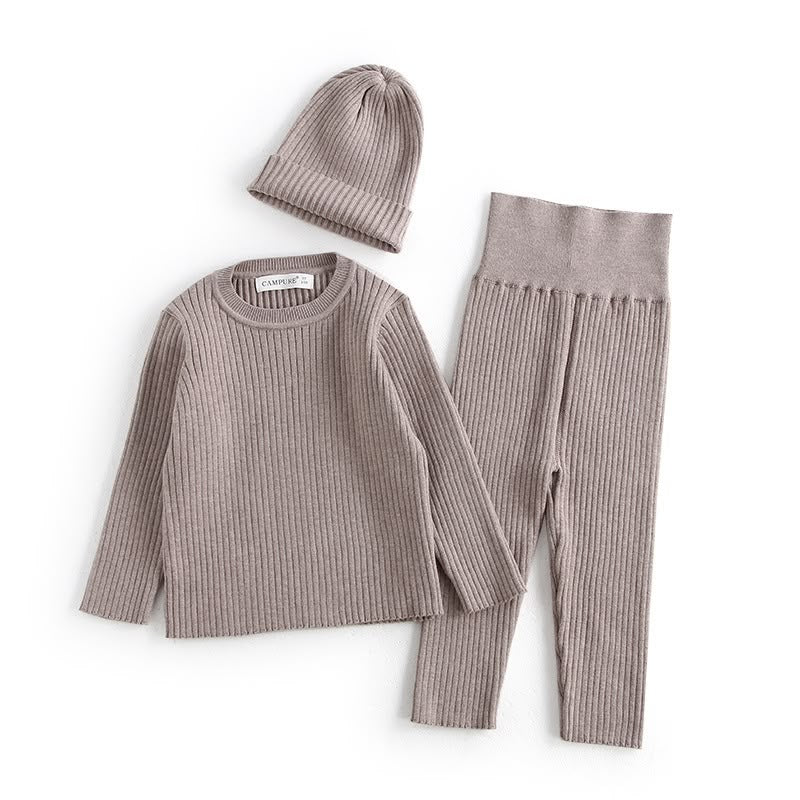 Ribbed Knit Outfit Set