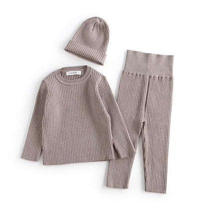 Ribbed Knit Outfit Set