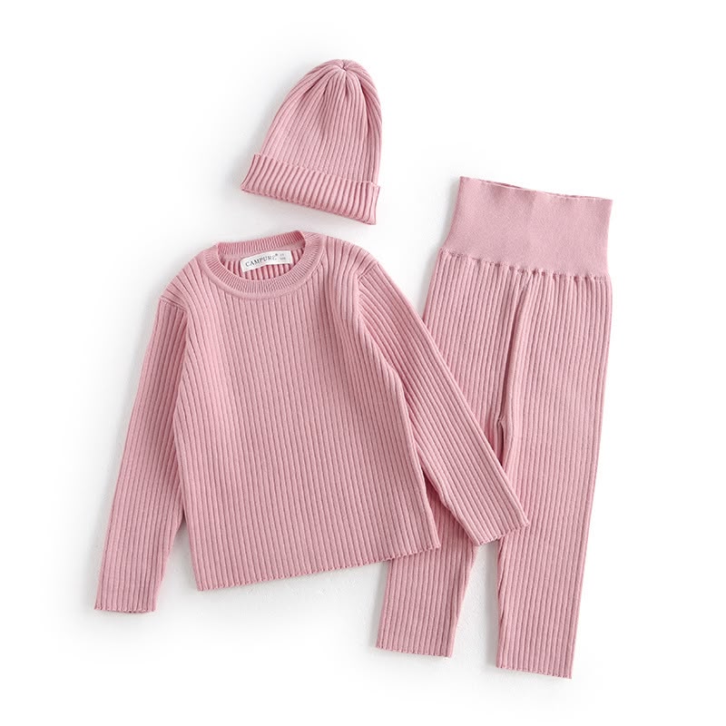 Ribbed Knit Outfit Set