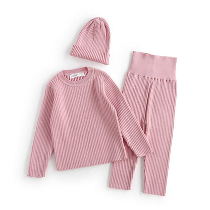 Ribbed Knit Outfit Set