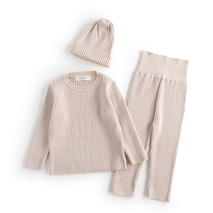 Ribbed Knit Outfit Set