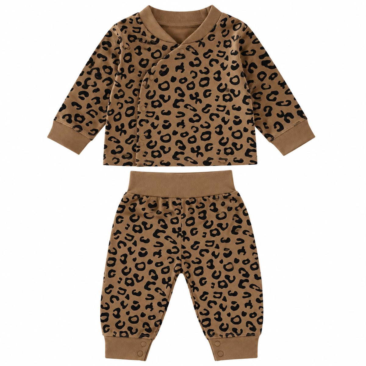 Leopard Print Baby Outfit Set