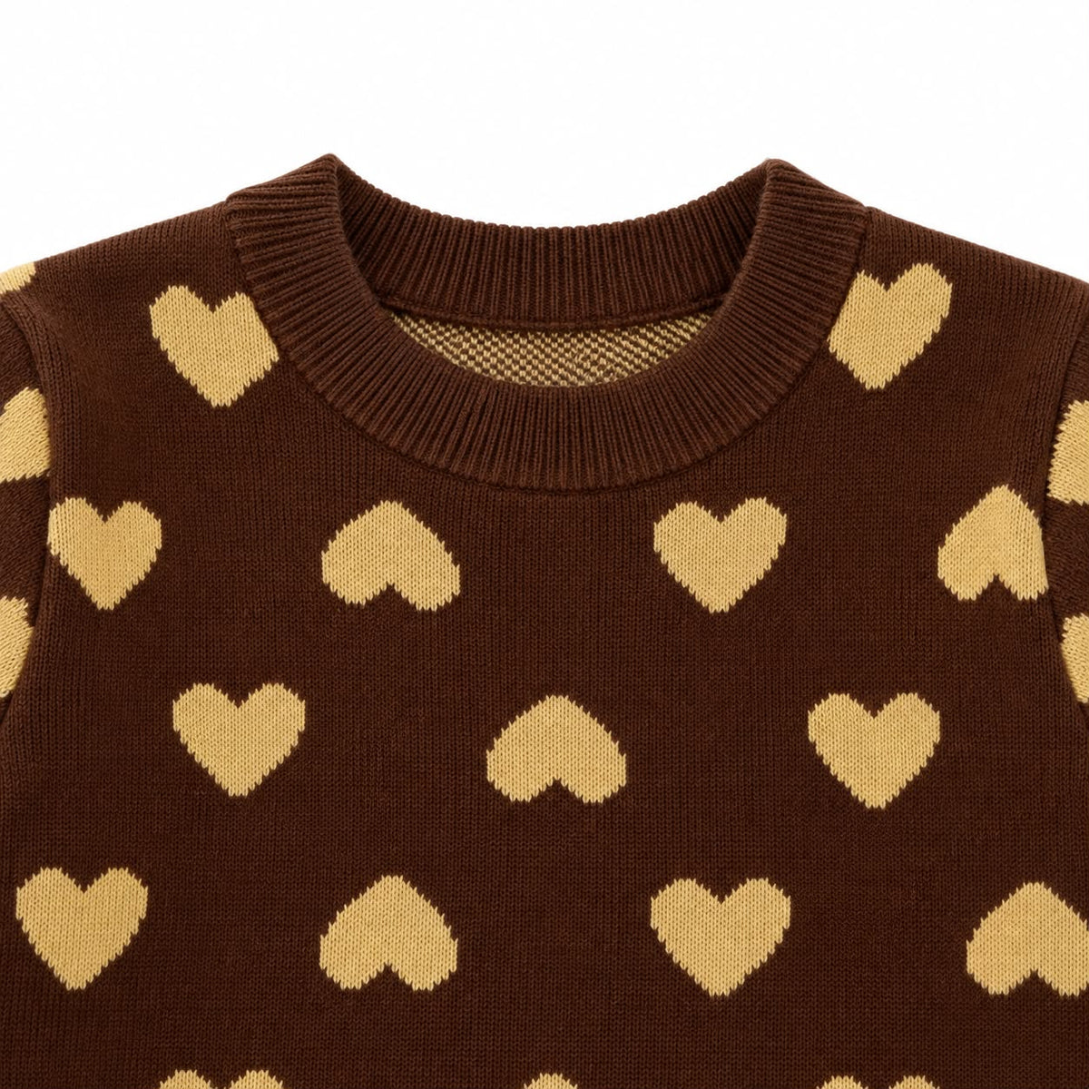 Heart Knit Sweater and Pants Set