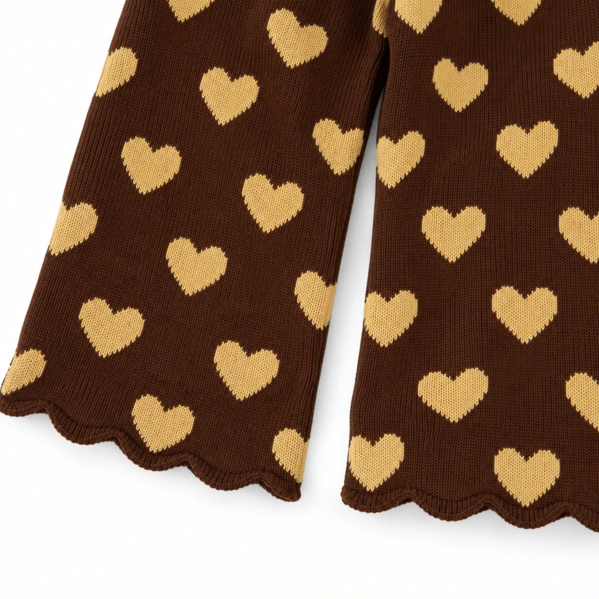 Heart Knit Sweater and Pants Set