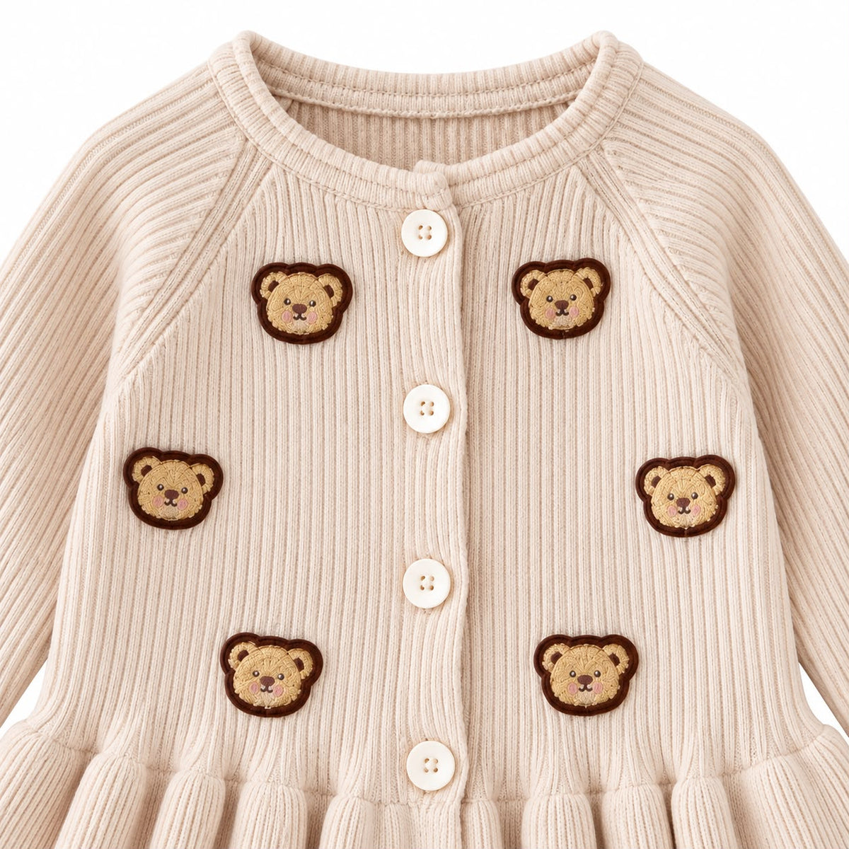 Patch Ribbed Outfit Set