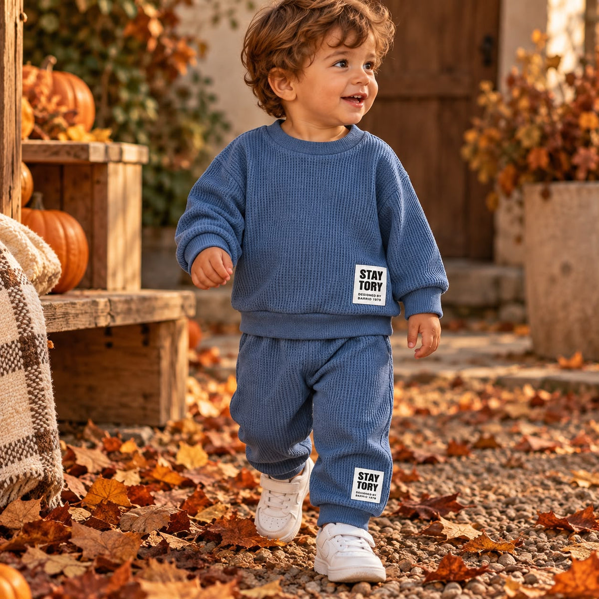 Ribbed Pullover and Pants Set