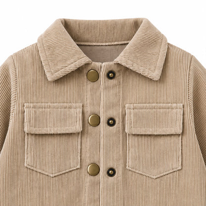 Corduroy Jacket and Cargo Pants Set