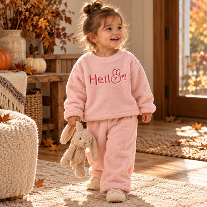 Bunny Fleece Outfit Set