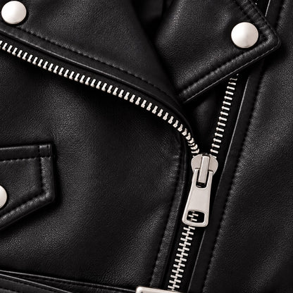Belted Kids Biker Jacket