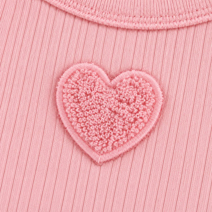 Ribbed Heart Top and Pants Set