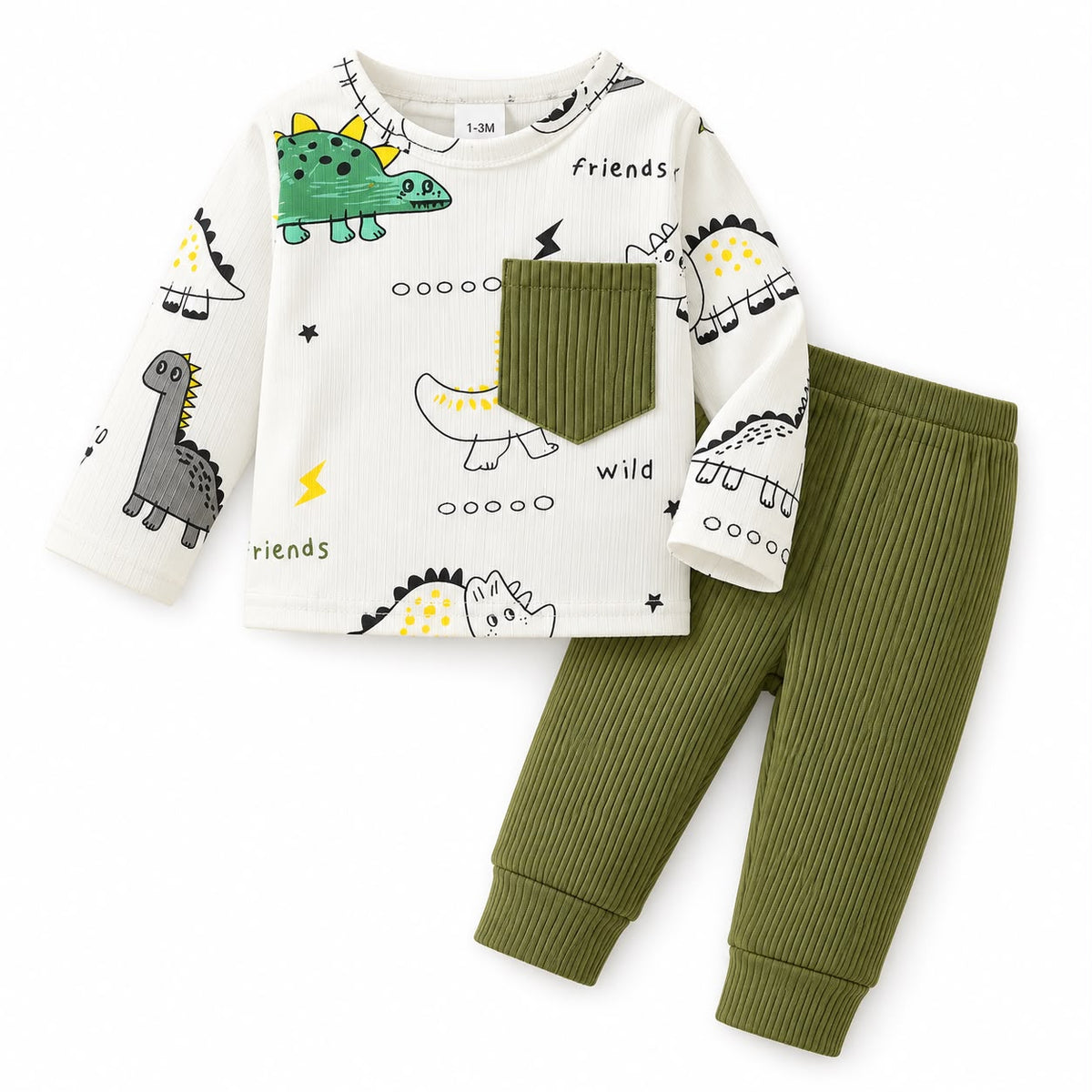 Dinosaur Pocket Top and Pants Set