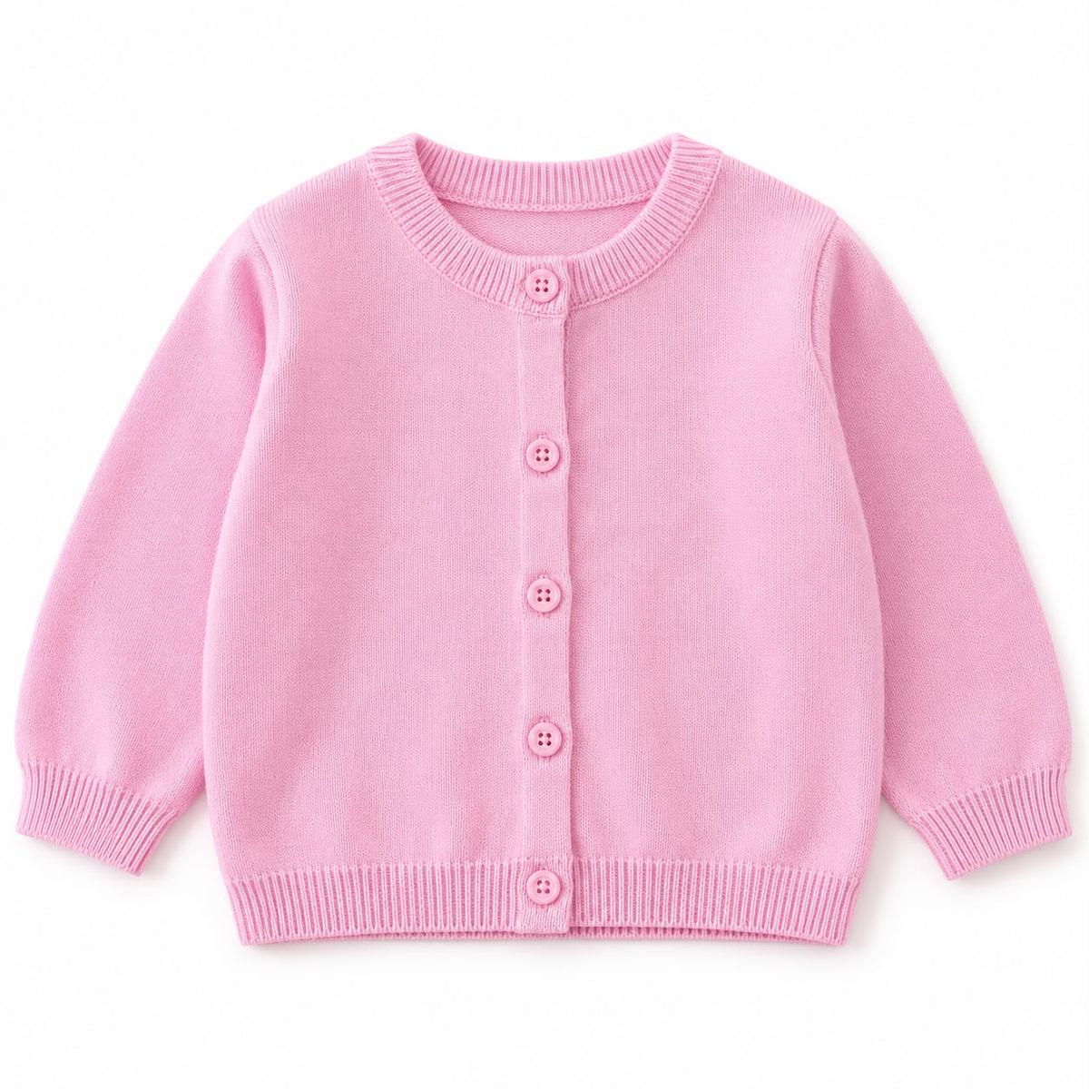 Round Neck Knit Cardigan