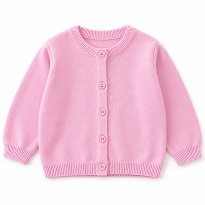 Round Neck Knit Cardigan
