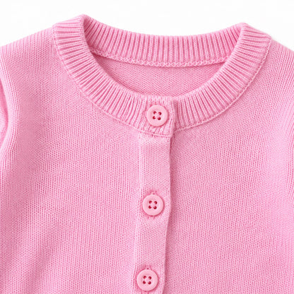 Round Neck Knit Cardigan