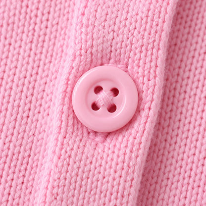 Round Neck Knit Cardigan
