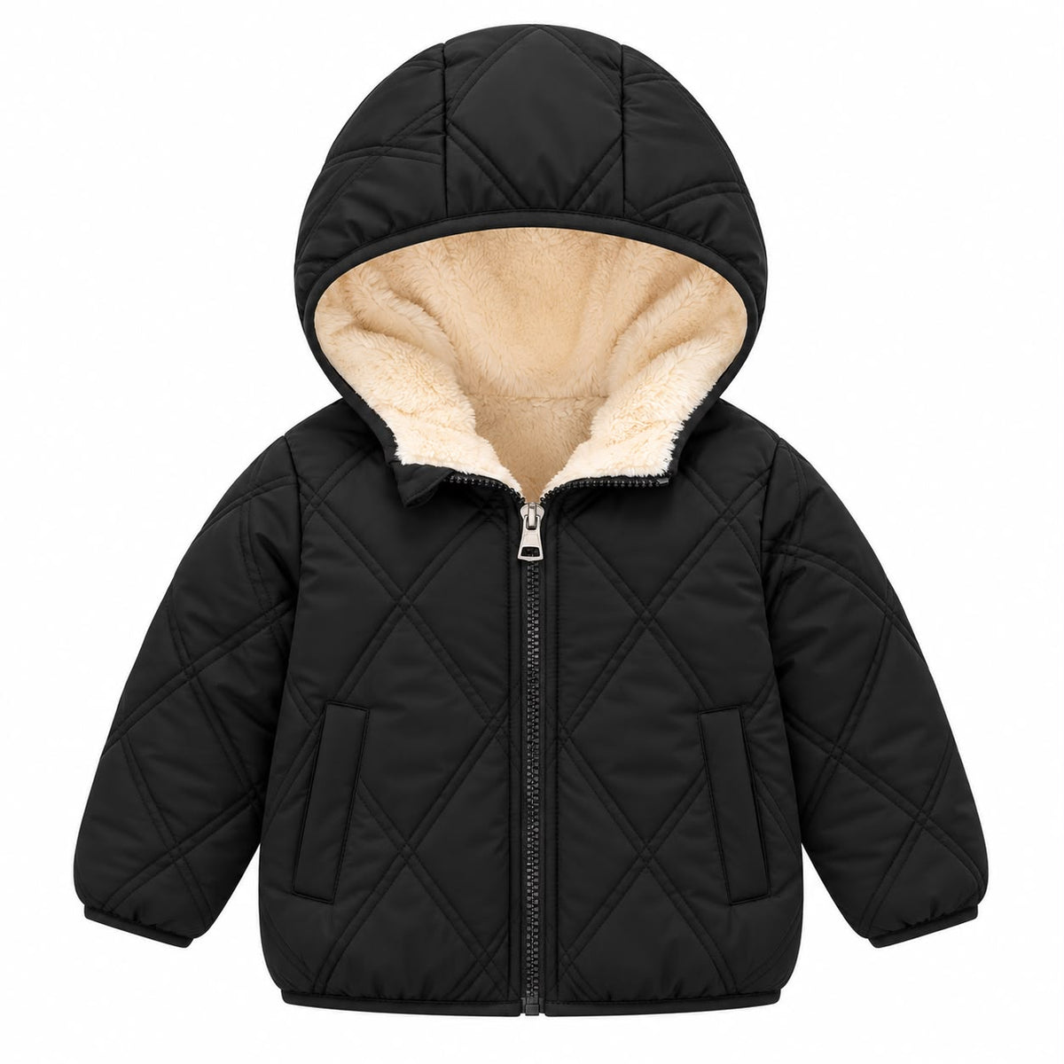 Quilted Hooded Baby Jacket