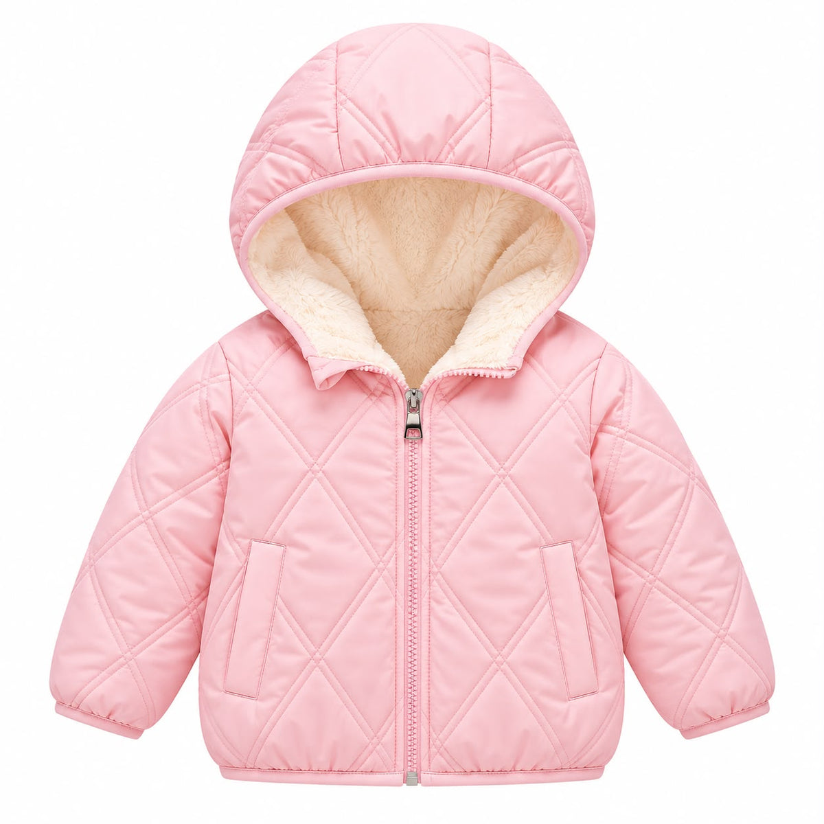 Quilted Hooded Baby Jacket