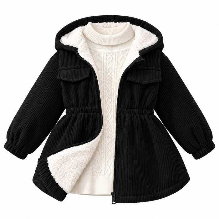 Fleece Lined Hooded Jacket
