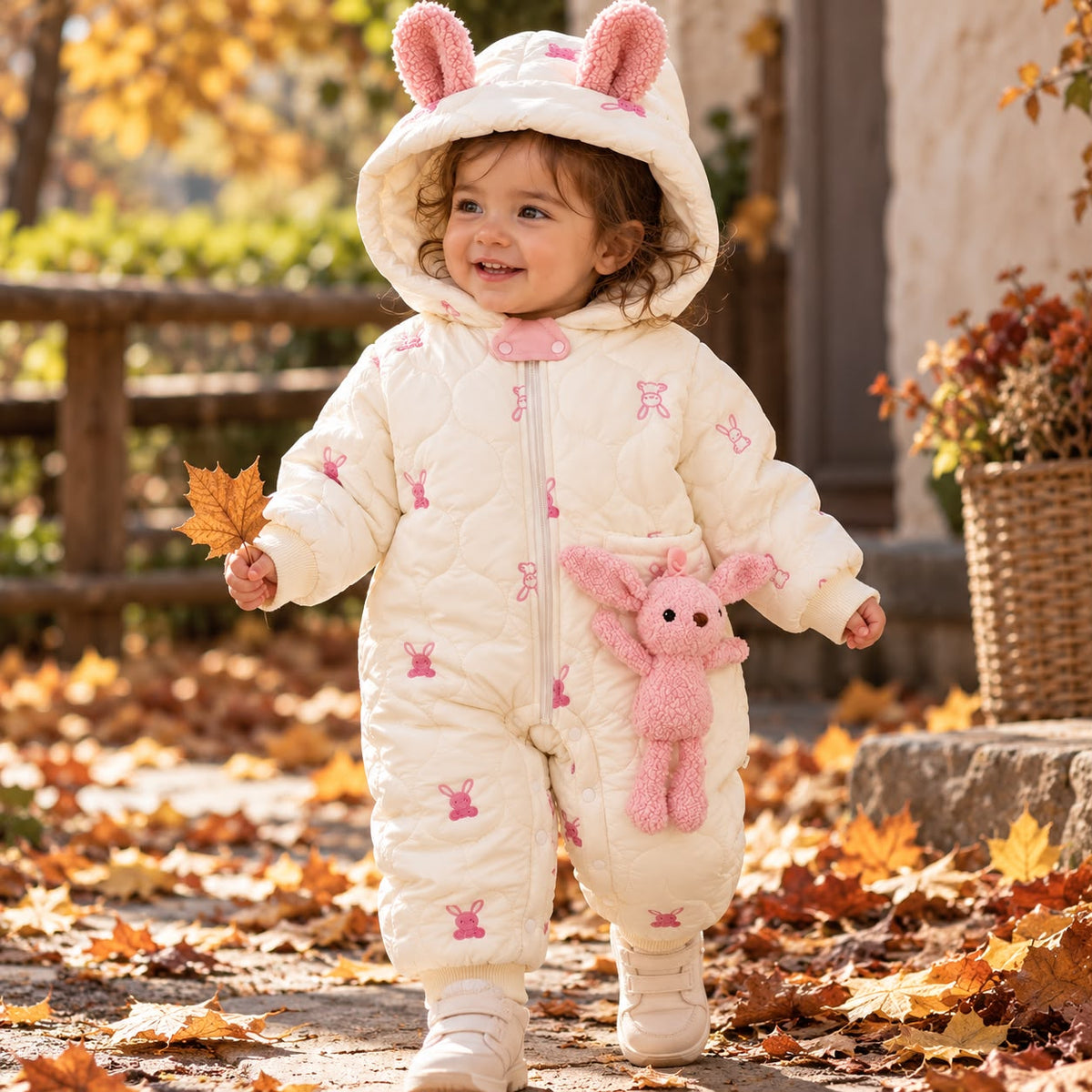 Bunny Padded Baby Romper