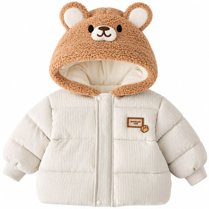 Bear Ear Puffer Baby Jacket
