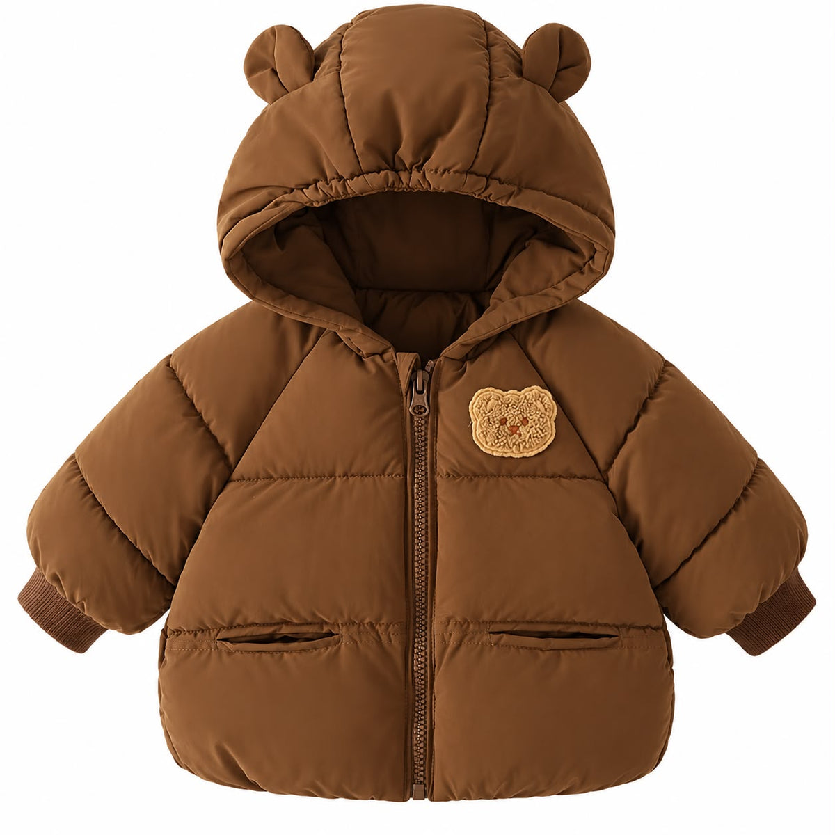 Bear Hood Puffer Baby Jacket