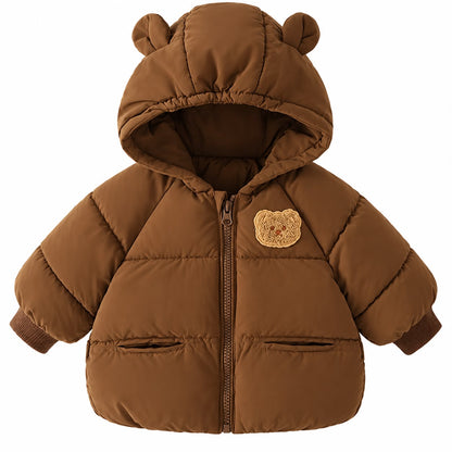 Bear Hood Puffer Baby Jacket