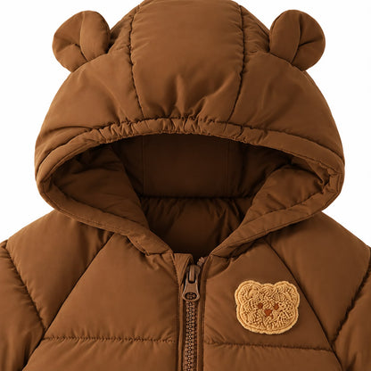 Bear Hood Puffer Baby Jacket